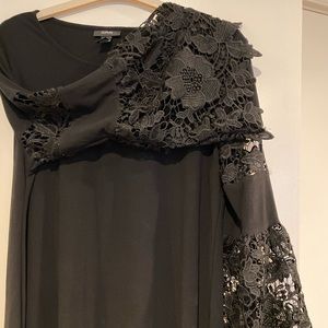 Alfani Black Lace Bell Sleeve Dress